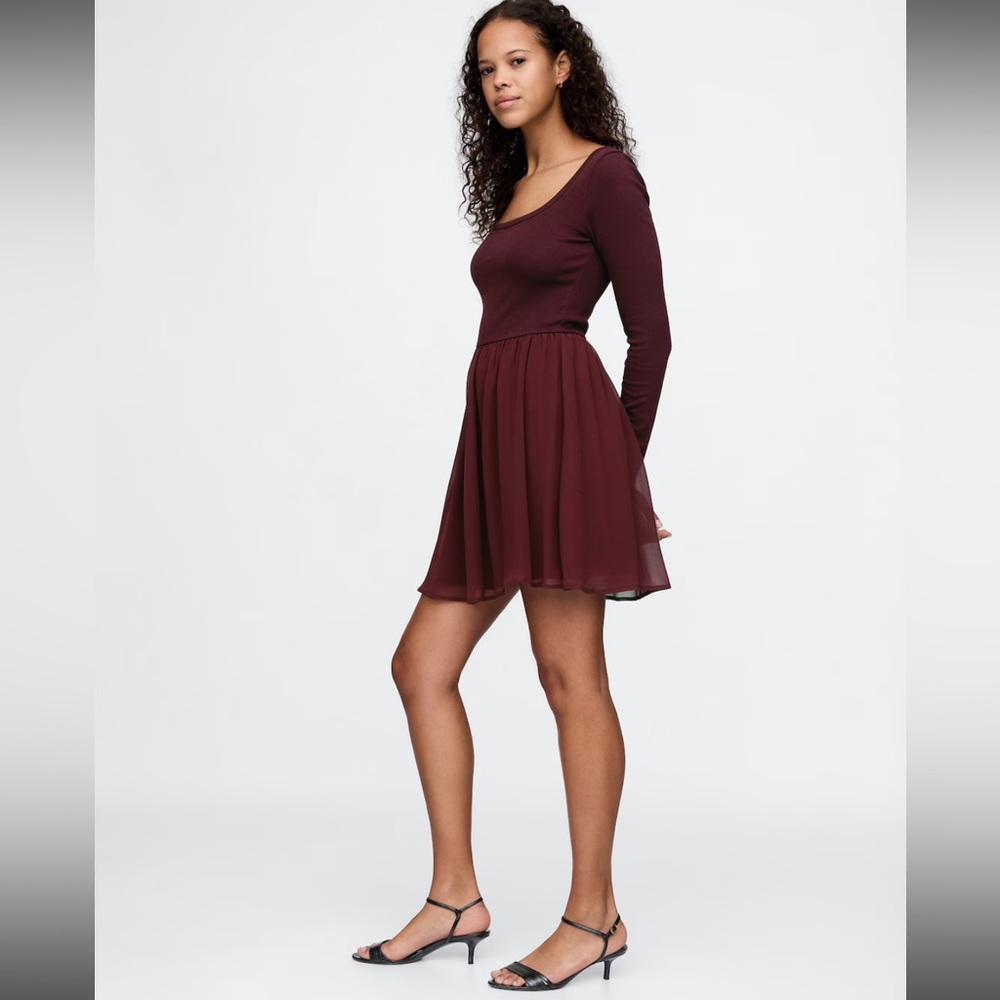 NWOT Gap Mixed Media Ballerina Dress